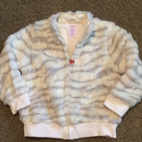 Vintage Gymboree “Tiger Love”fur lined jacket sz 4 New Without Tags